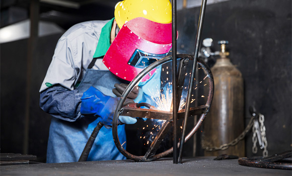 Welding iron chairs