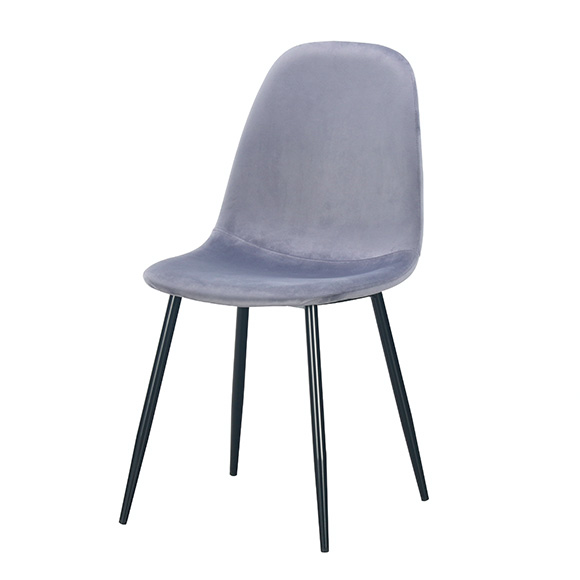 Grey velvet chair