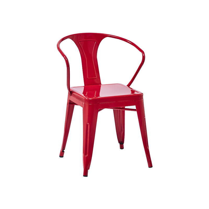 Red iron chair