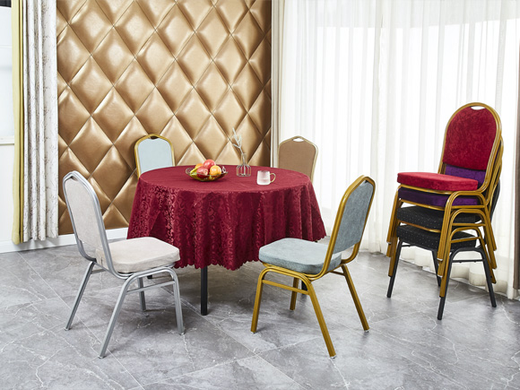 Banquet Chairs in restaurant scene