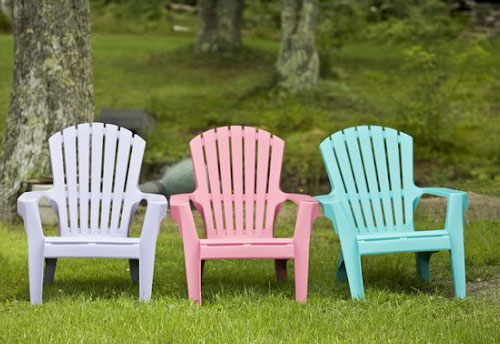 Lawn plastic chairs
