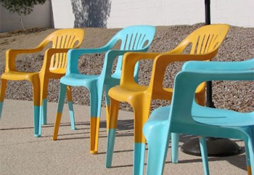 Plastic patio chairs