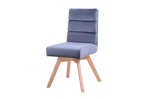 Blue Gray Upholstered Dining Chairs From Keekea