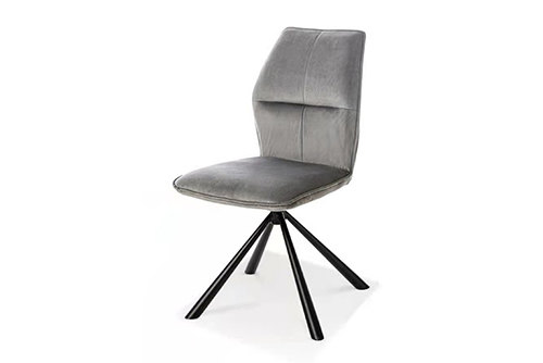 Light Gray Velvet Dining Chairs