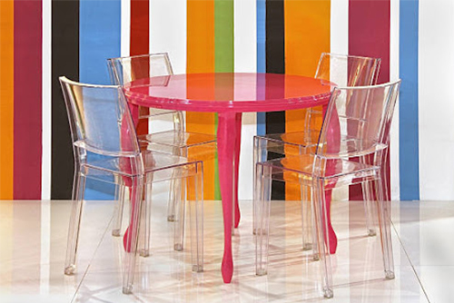 Lucite chairs