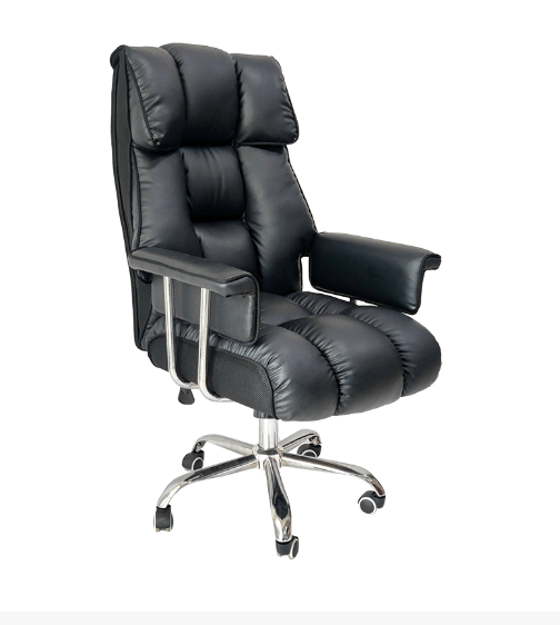 Black leather chair